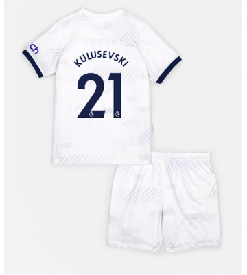 Tottenham Hotspur Dejan Kulusevski #21 Koszulka Podstawowych Dziecięca 2023-24 Krótki Rękaw (+ Krótkie spodenki)
